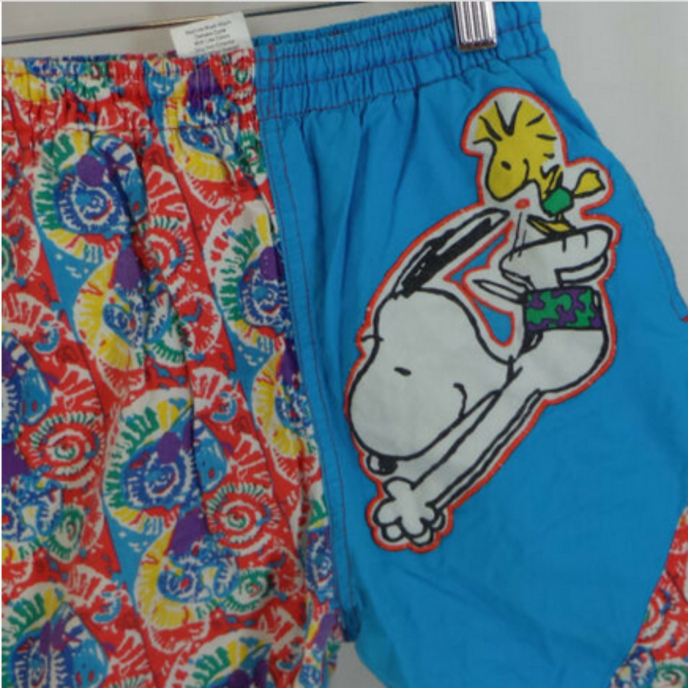 Vintage Snoopy Boys Swim Trunks - Size 7 - Picture 4 of 8